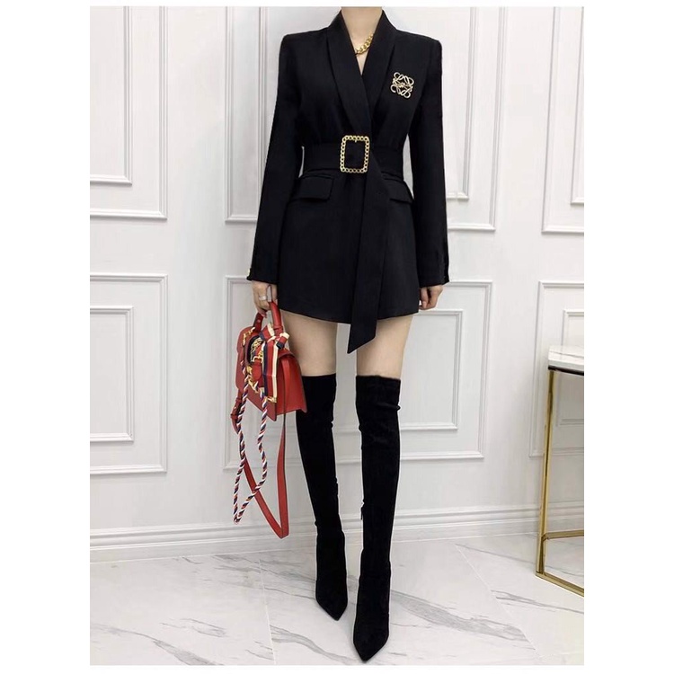 (SIÊU XỊN + ẢNH THẬT CÓ CHARM BELT) - ÁO KHOÁC BLAZER ĐEN SANG TRỌNG FELIX BLACK SUIT – AK149 (Loại Cao Cấp)