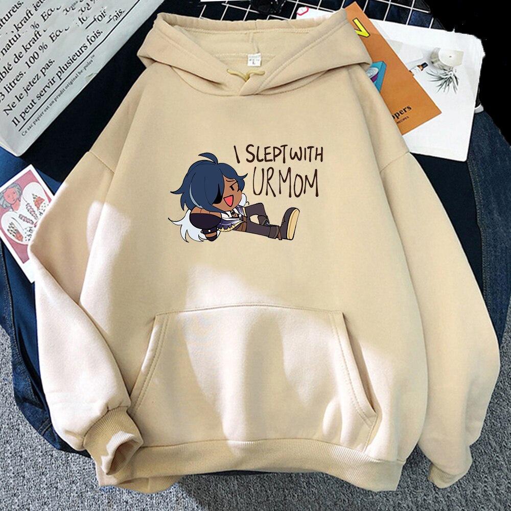 Kaeya Genshin Va Chạm Meme Áo Hoodie Oversize In Họa Tiết Thời Trang Cho Nam Nữ