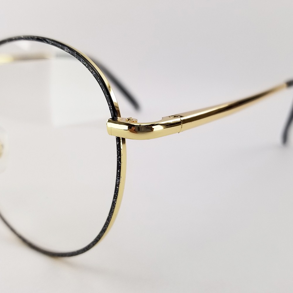 Gọng kính cận nữ - nam tròn kim loại màu đen, vàng viền đen 3126. Tròng kính giả cận chống nắng, chống tia UV | BigBuy360 - bigbuy360.vn