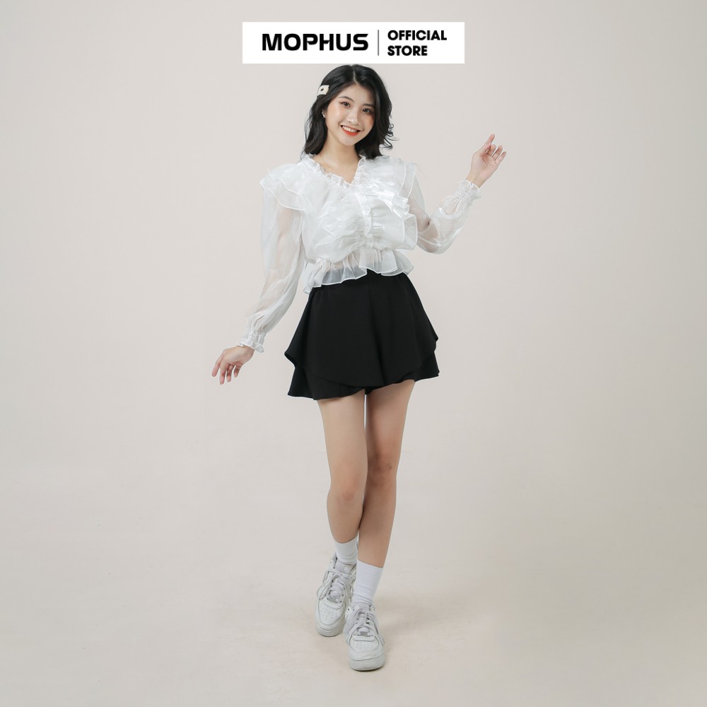 Quần giả váy short đùi đen babydoll skort dáng bèo xòe kiểu nữ tính Mophus - MQ001 | BigBuy360 - bigbuy360.vn