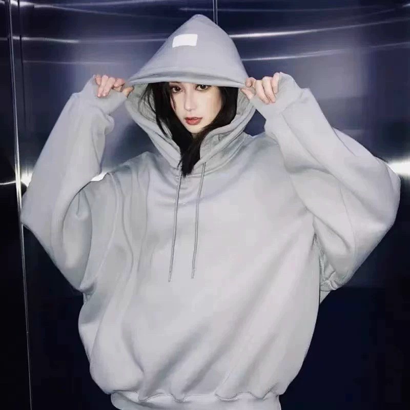 Áo Nỉ Hodie 2 Mũ FORM   rộng ULZZANG  ( ảnh thật +video shop quay)