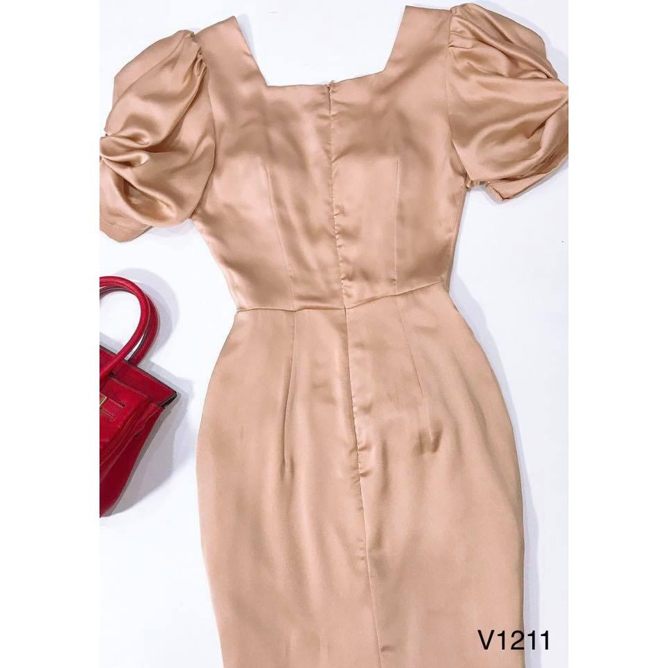 Đầm Ôm Tay Bồng Kate Nhật Sang Trọng V1211 - THIẾT KẾ ( kèm ảnh thật trải sàn do shop tự chụp ) - HÀNG THIẾT KẾ | BigBuy360 - bigbuy360.vn