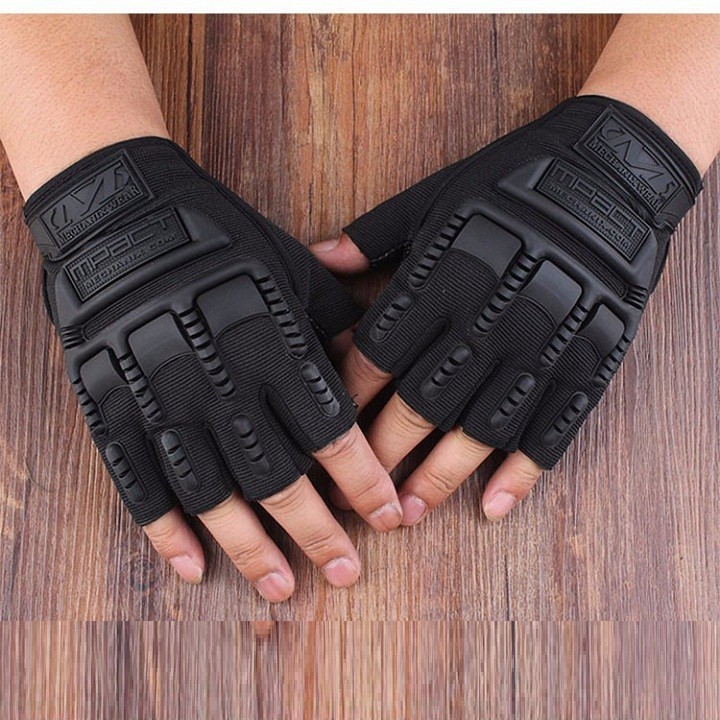 Găng tay tactical chiến thuật phong cách lính mpact cụt PUBG