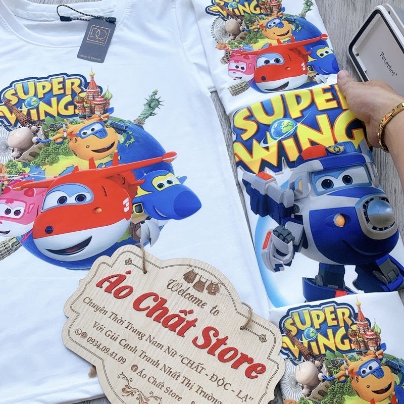 (VIDEO) Áo thun hoạt hình trẻ em đội bay siêu đẳng Super Wings SW02 | Áo Chất Store