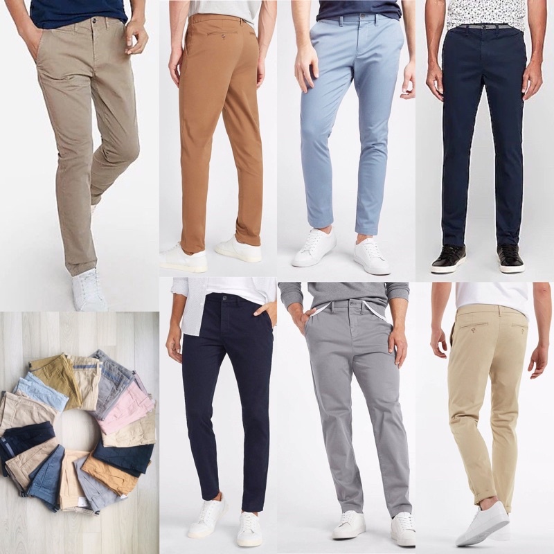 Quần kaki nam Express xuất xịn form lớn