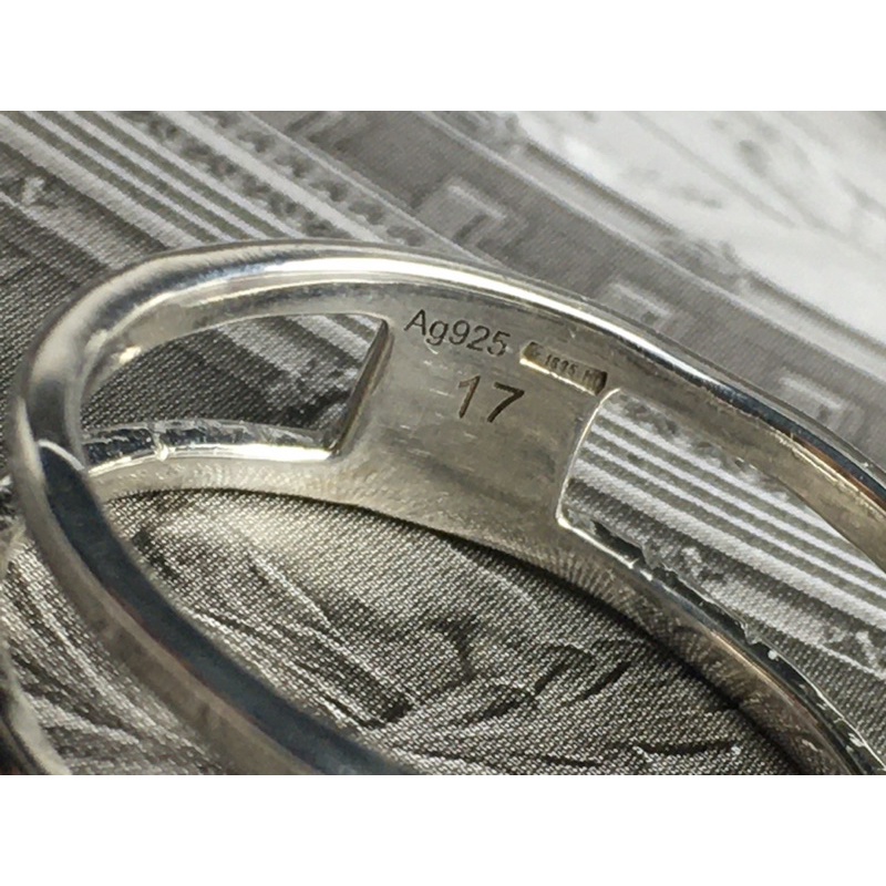 Nhẫn Gucci vintage silver auth