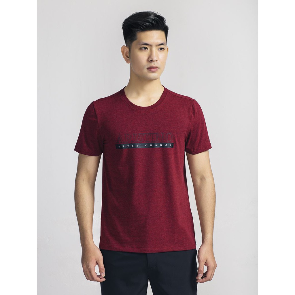 Áo thun nam ARISTINO co giãn thấm hút mồ hôi ATS032S8 regular -4 màu