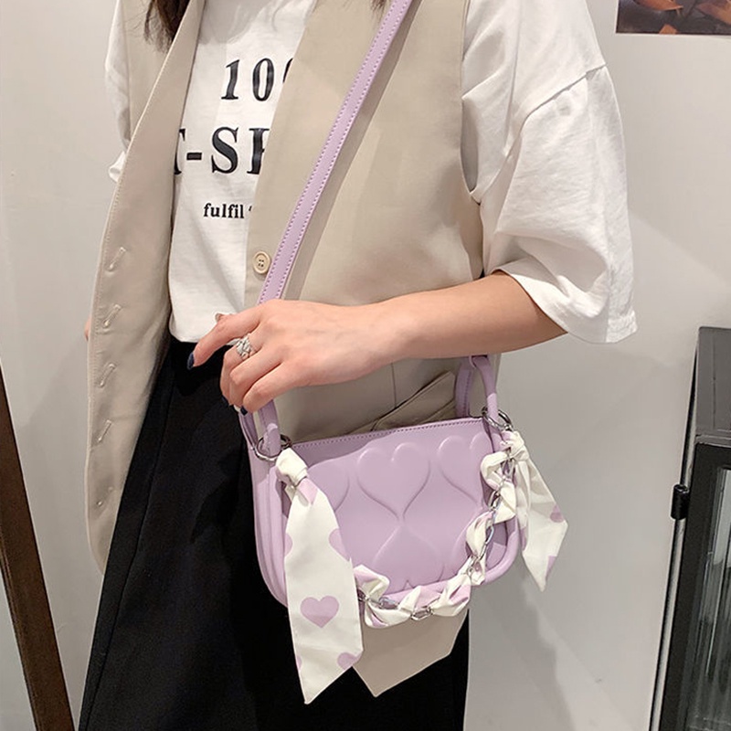 Túi đeo vai IELGY dạng hình vuông có dây xích nhỏ phong cách phương Tây thời trang chất lượng cao dành cho nữ