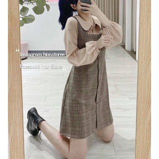 SET ĐỒ NỮ ÁO CỔ SEN + YẾM CARO