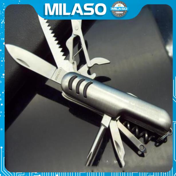 Dao đa năng MILASO dụng cụ đa năng gia đình 11 món dao, kéo, vít, dũa,... sửa chữa tiện dụng HG-001297