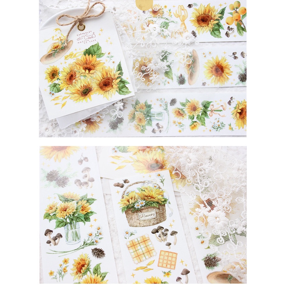 Băng dính washi tape Blossom brand MOODTAPE trang trí junk journal