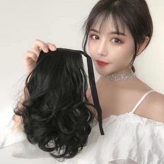 Tóc cột / Tóc giả cột xoăn ngắn 25cm - tơ cao cấp