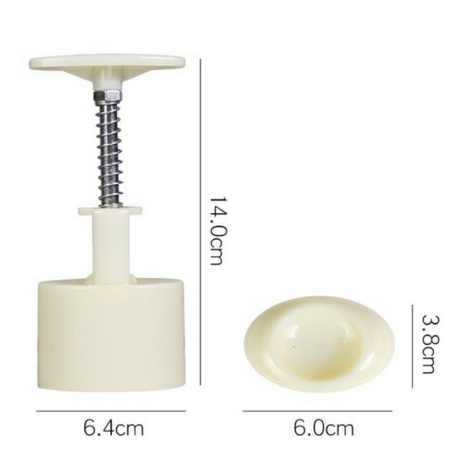 Khuôn trung thu lò xo 50g 4 mặt thỏi vàng