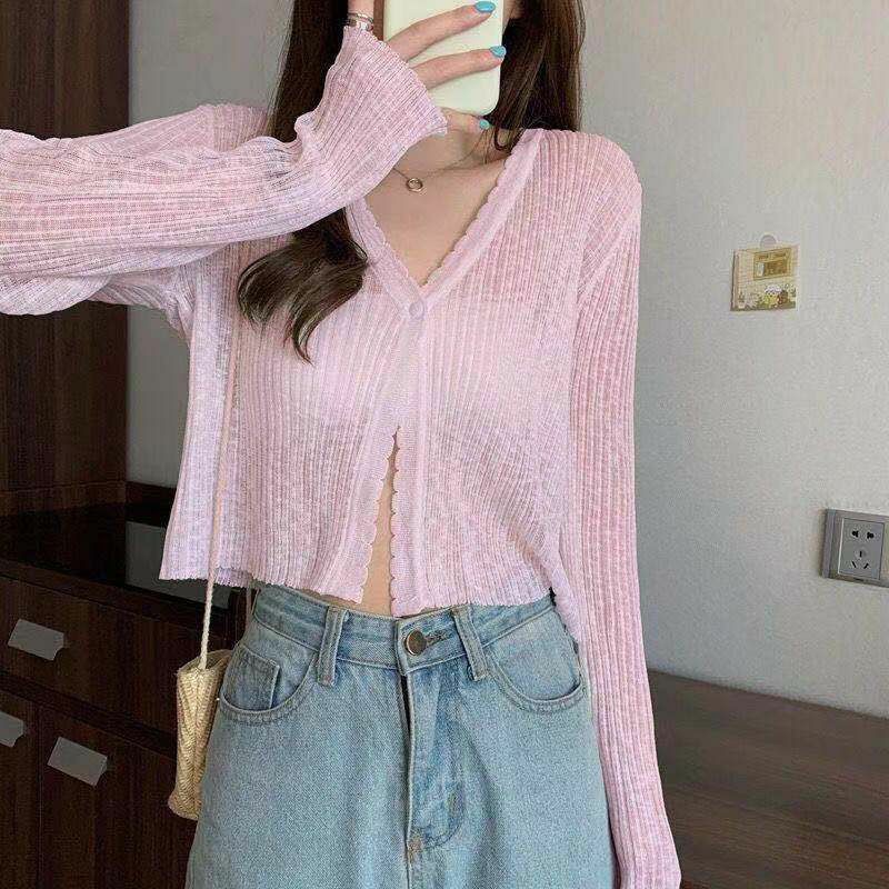 Áo Khoác Cardigan nữ tay dài mỏng sexy cực chất cá tính