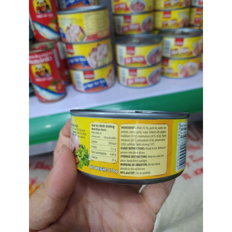 Pate thịt heo Vissan 170g