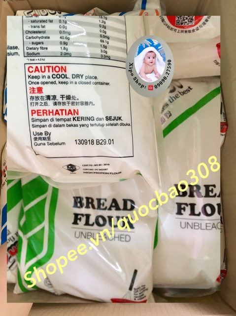 1kg Bột Bánh Mì Số 13 Prima Bread Flour