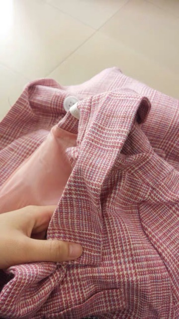 [Order] Áo blazer kẻ hồng pastel (kèm ảnh thật) | BigBuy360 - bigbuy360.vn