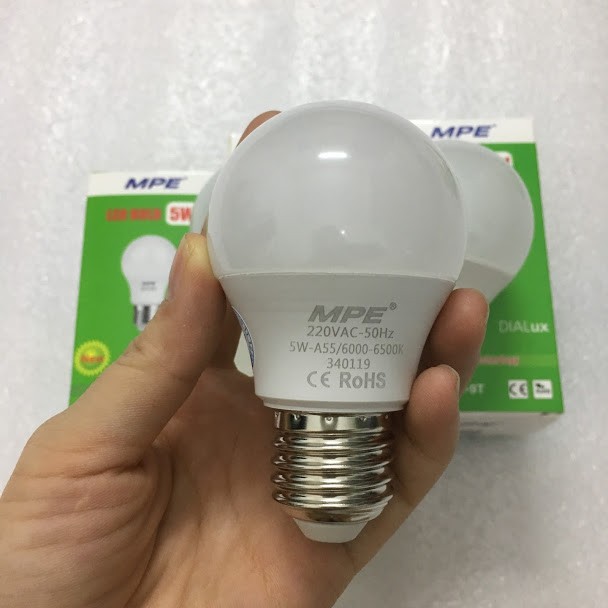 Bóng led bulb 5W cao cấp MPE ( tiêu chuẩn Châu Âu ) - tuấn yến