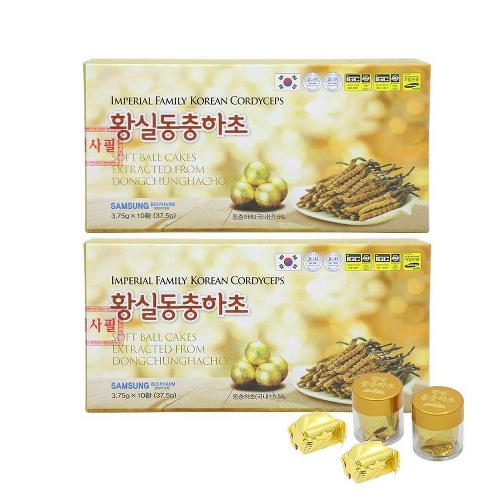 VIÊN HỒNG SÂM ĐÔNG TRÙNG HẠ THẢO HỘP 3.75Gr x 10 VIÊN - Ăn ngon ngủ khỏe, không lo mệt mỏi