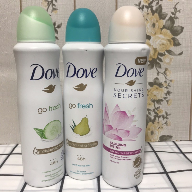 Xịt khử mùi toàn thân Dove 150ml USA