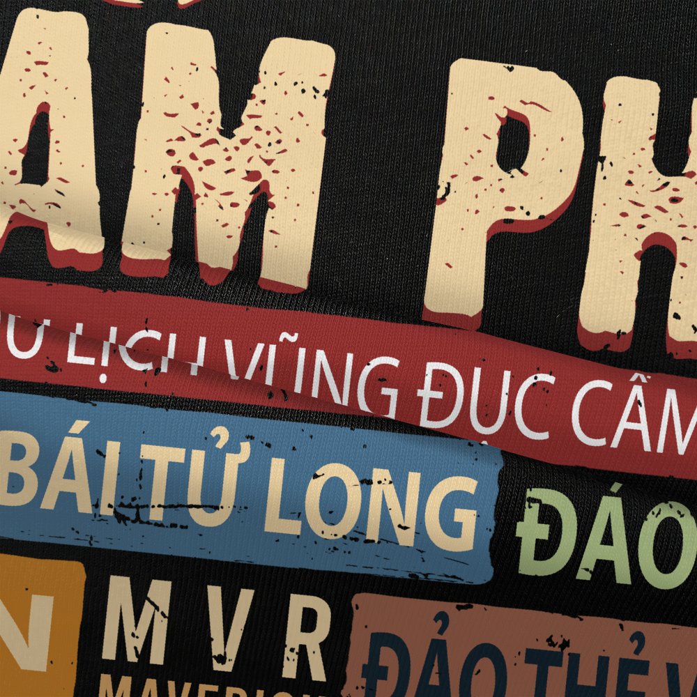 Áo thun Cẩm Phả Quảng Ninh Unisex phông cotton ao gia đình quê hương fact UNDER MVR BB4260