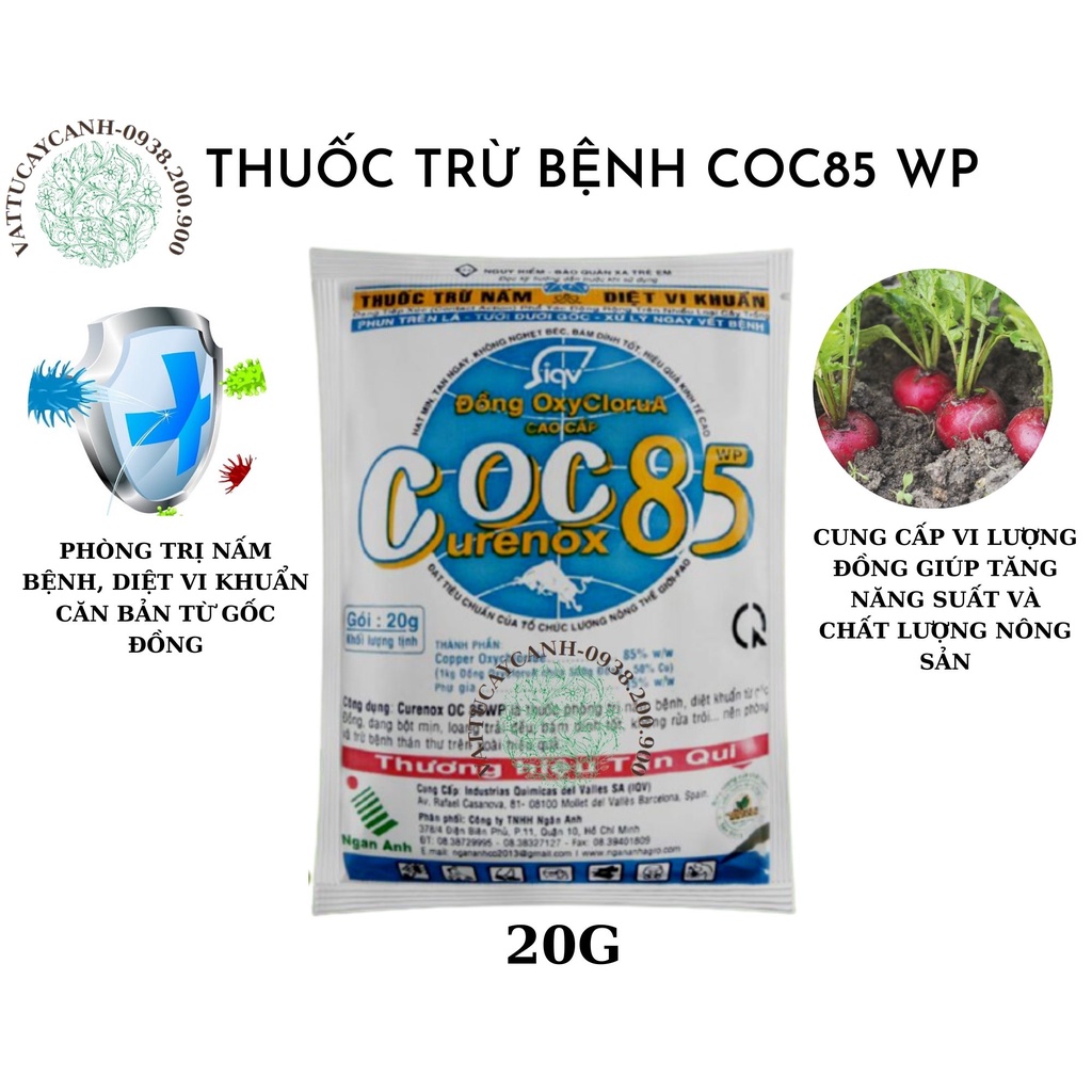 Coc85 trị nấm bệnh cây trồng