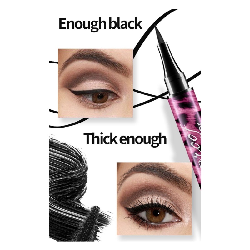 Mascara YOUYO Màu Đen Chống Thấm Nước Chuốt Dài Dày Và Cong Mi