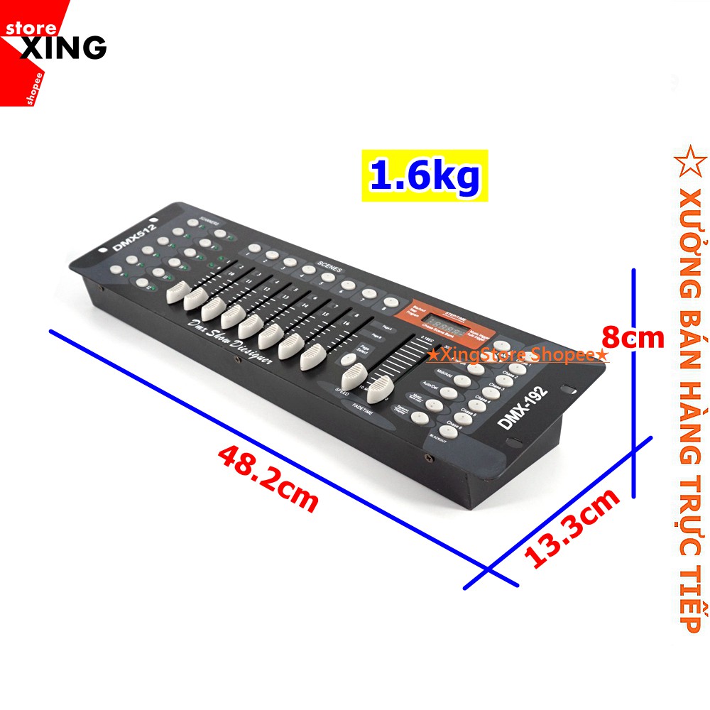 5001 - BÀN ĐIỀU KHIỂN ÁNH SÁNG DMX 192 Đèn sân khấu