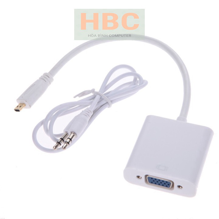 Cáp chuyển Micro HDMI to VGA + AV