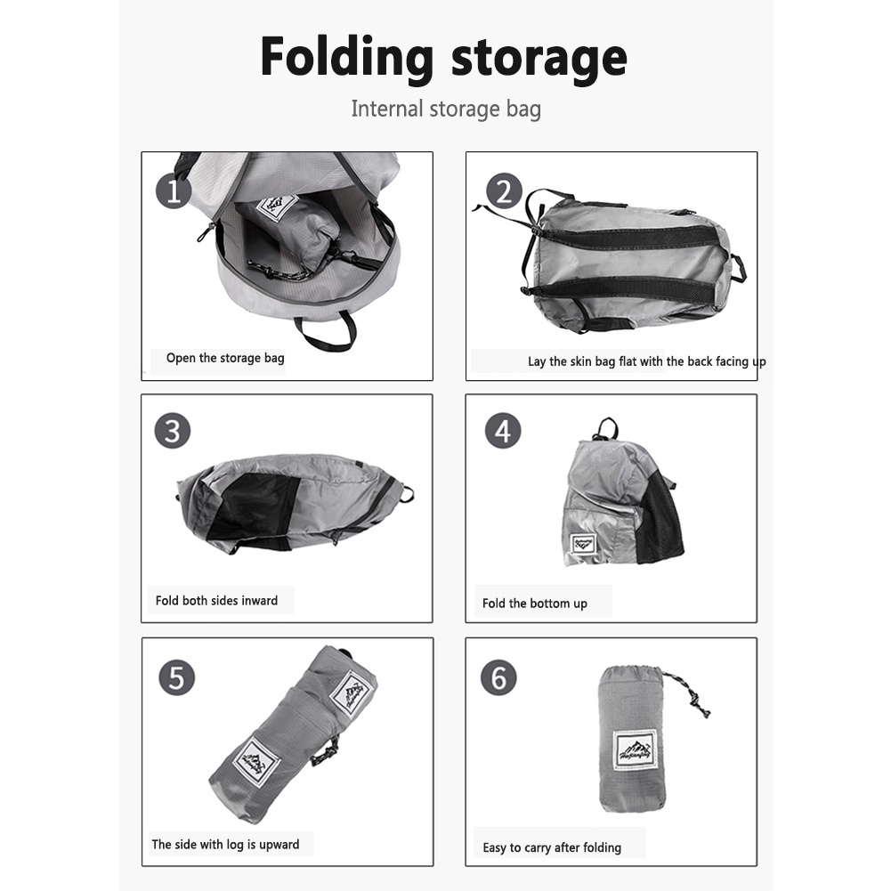 Ba Lô Leo Núi Gấp Gọn Siêu Nhẹ 20l