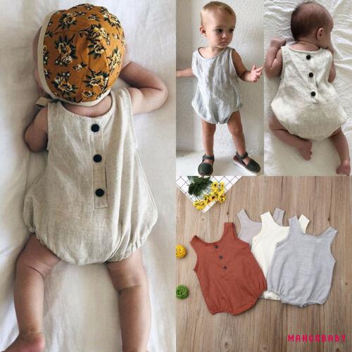 Bộ Bodysuit Một Mảnh Bông Cotton Mùa Hè Cho Bé Sơ Sinh