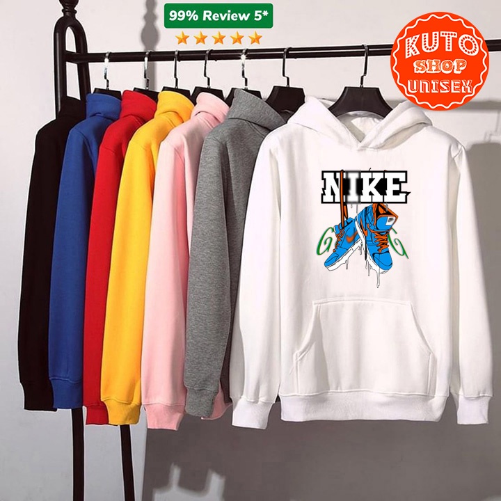 ÁO HOODIE GIÀY NAIKI - In Pet Siêu Bền Siêu Đẹp - Full Size Full Màu