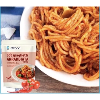  [2 vị] Sốt Spaghetti O'food gói 120g (sốt mỳ ý vị Arrabbiata cay và vị nguyên bản)