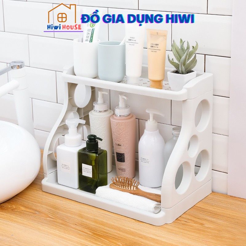 kệ gia vị nhựa Việt Nhật , kệ gia vị 2 tầng chắc chắn gọn gàng hình chữ H