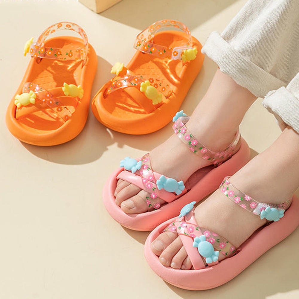 Dép quai hậu bé gái, sandal đi biển, đi chơi cho bé từ 8 đến 12 tuổi chống trơn trợt
