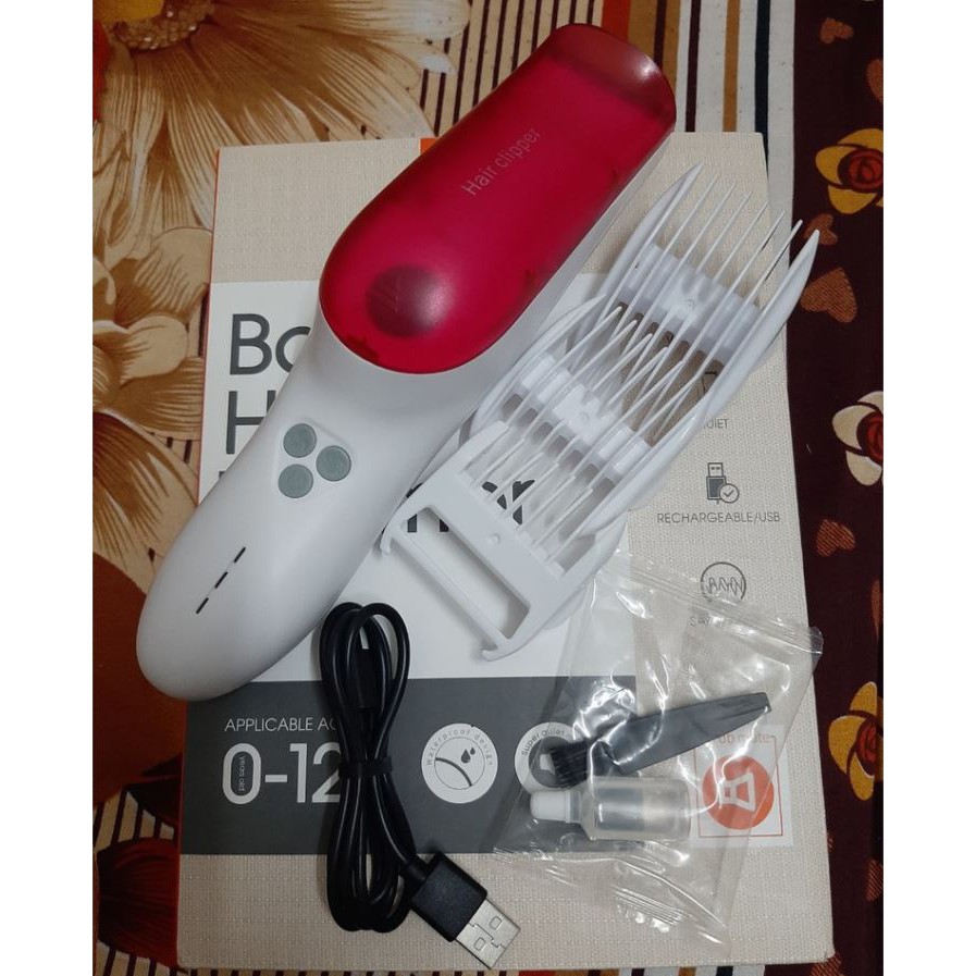 TĂNG ĐƠ CẮT TÓC CHO BÉ, FREESHIPTăng đơ cắt tóc cho trẻ con an toàn❤️Tông đơ cắt tóc trẻ em Hair Clipper 2 chế độ