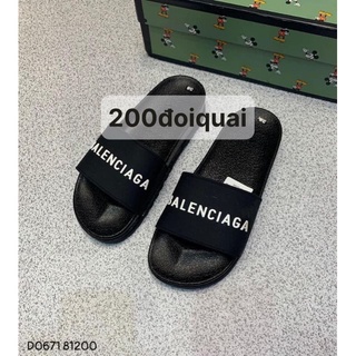 Dép nam nữ quai ngang Balenciaga và Mochino