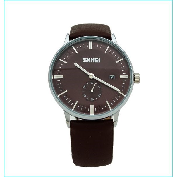 Đồng hồ nam SK042 dây da SKMEi (Nâu)