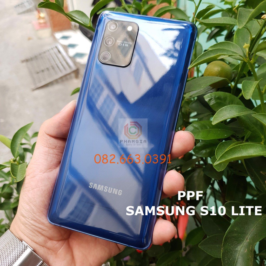 Dán PPF bóng, nhám cho Samsung Galaxy S10 Lite màn hình, mặt lưng, full lưng viền siêu bảo vệ