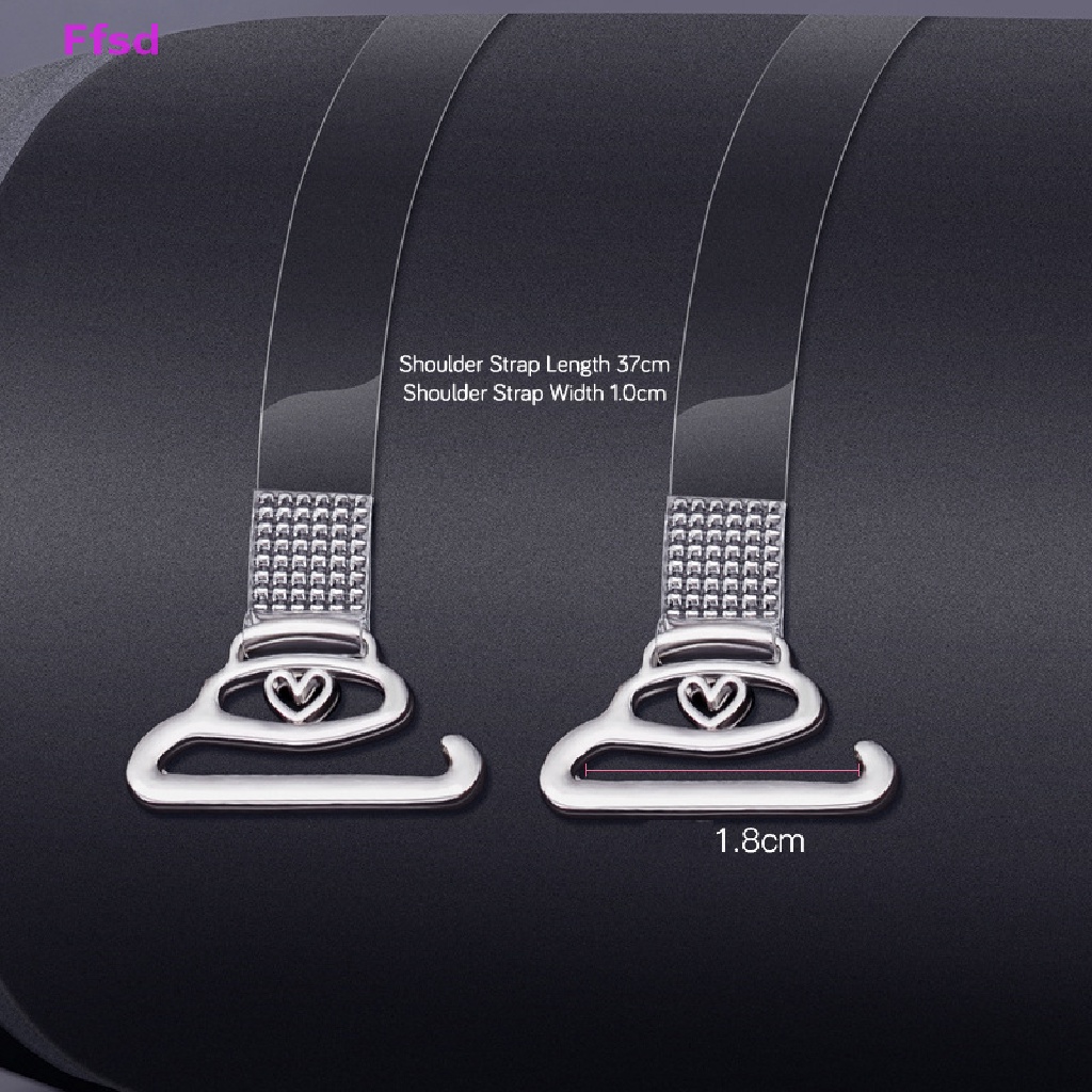 1 Cặp Dây Áo Ngực Silicone Trong Suốt Có Móc Dễ Điều Chỉnh Thời Trang Mùa Hè Cho Nữ