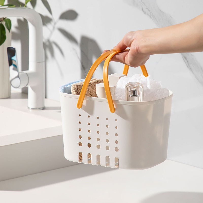 Giỏ Đựng Đồ Dùng Nhà Tắm Có Tay Cầm Thiết Kế Nhỏ Gọn Tiện Dụng