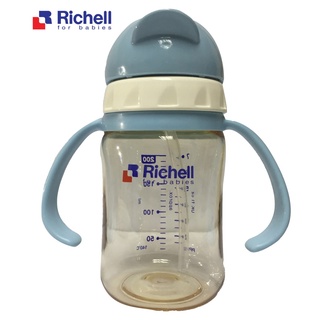 Bình ống hút PPSU Richell chống sặc chống rò rỉ siêu bền 200ml