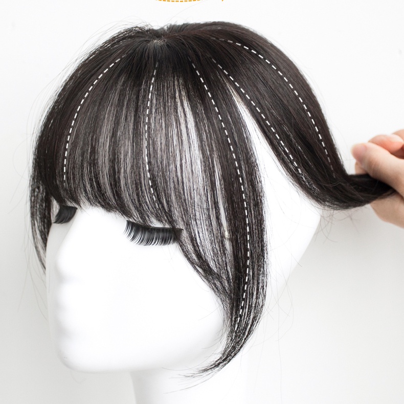 Tóc Mái Giả 3D Có Mái Bằng Sợi Tổng Hợp Tự Nhiên Cho Nữ