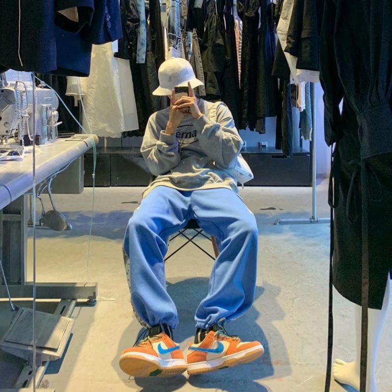 Quần Dài Hip Hop Phản Quang Phong Cách Hàn Quốc M-5XL Cho Nam