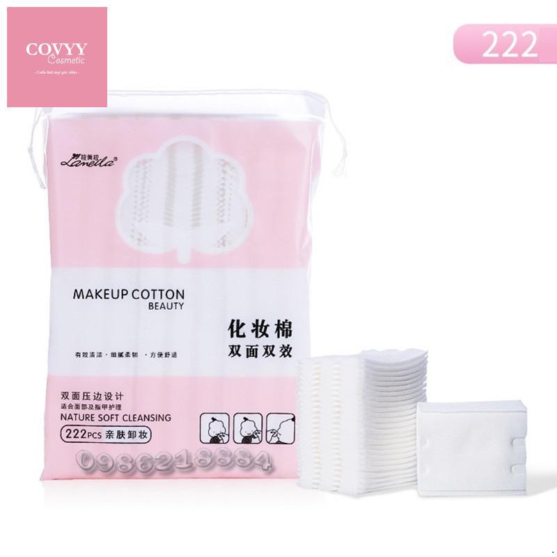 Bông tẩy trang 3 lớp Cotton Pads túi 222 miếng CPM1