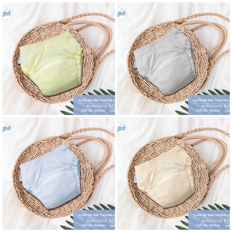 Quần bỏ bỉm THOÁNG KHÍ Goodmama chính hãng dành cho bé từ 4 đến 17KG