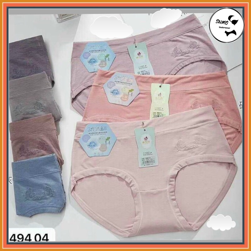 Quần cotton lạnh cạp cao ôm bụng dưới, ôm mông; phom 60-75kg; vòng mông 95-110cm. SUMO Underwear-621