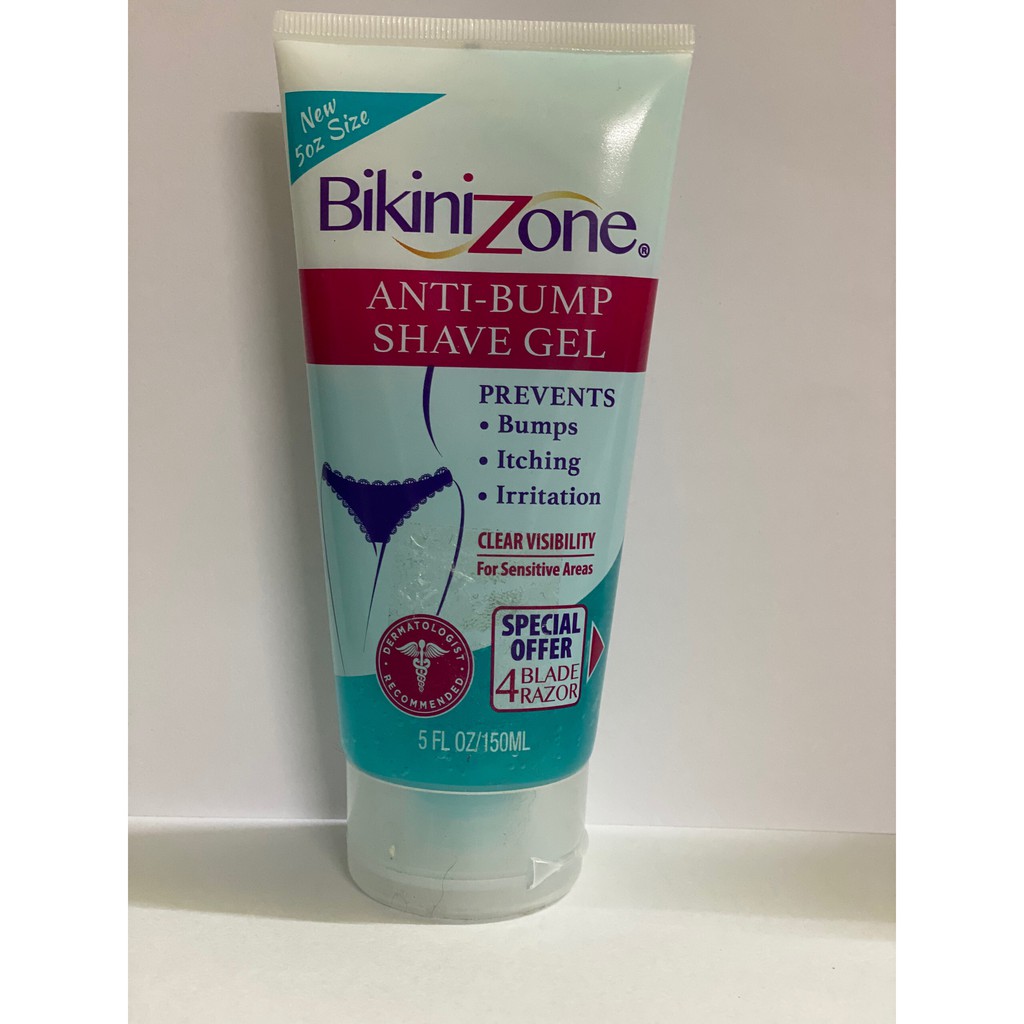 Gel Cạo Bikini Zone Anti-Bumps Shave Gel 150ml - Mỹ