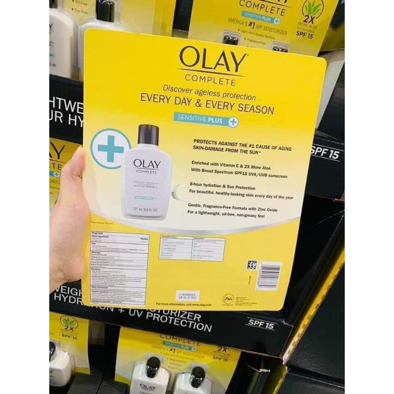 🌞💥💃Set Kem dưỡng da chống nắng Olay Complete Sensitive SPF 15 (177ml)