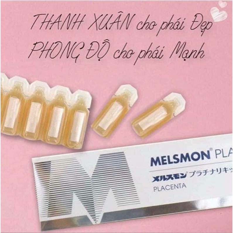 Mặt Nạ Nhau Thai Ngựa MELSMON Platinum Liquid Placenta